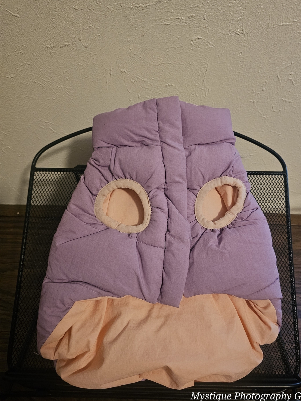 Dog Purple and Peach Quilted Pet Jacket
